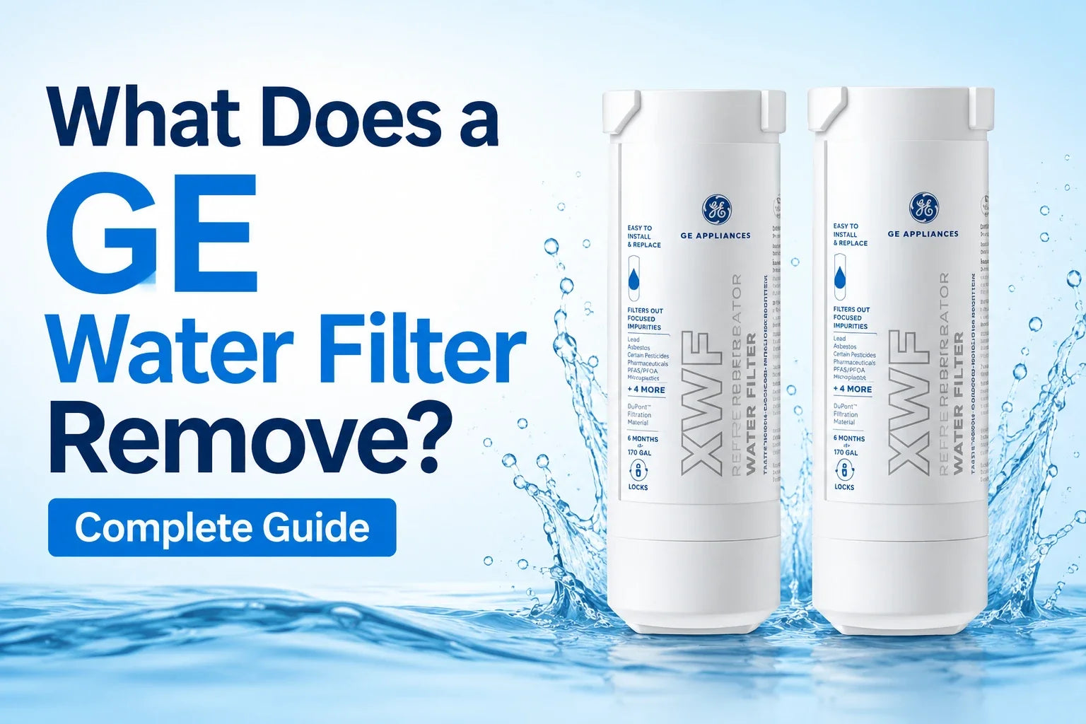 what does ge water filter remove