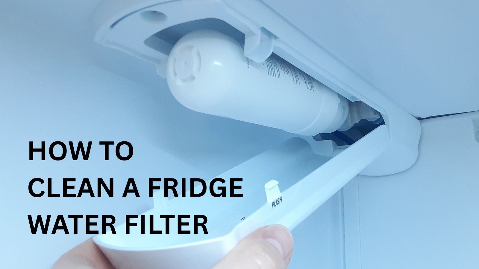 how to clean a fridge water filter