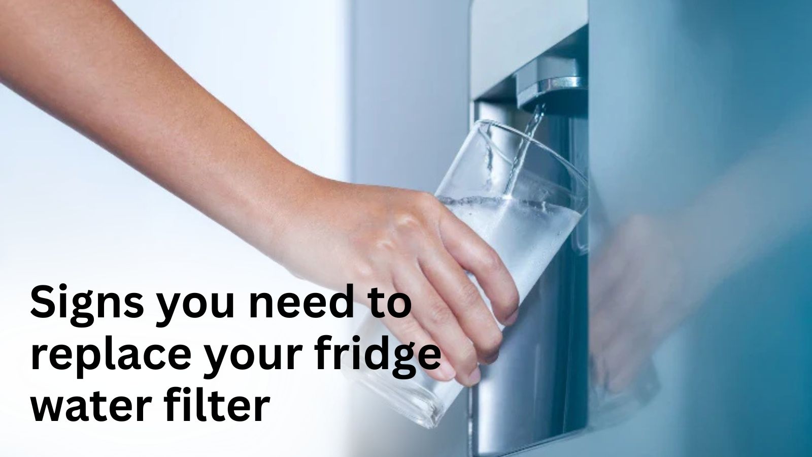 signs you need to replace your fridge water filter